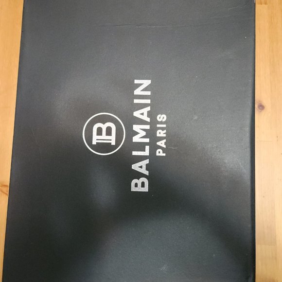 BALMAIN PARIS   Unicorn Neoprene And Leather Sneakers !   COLOR : BLACK - Picture 11 of 11